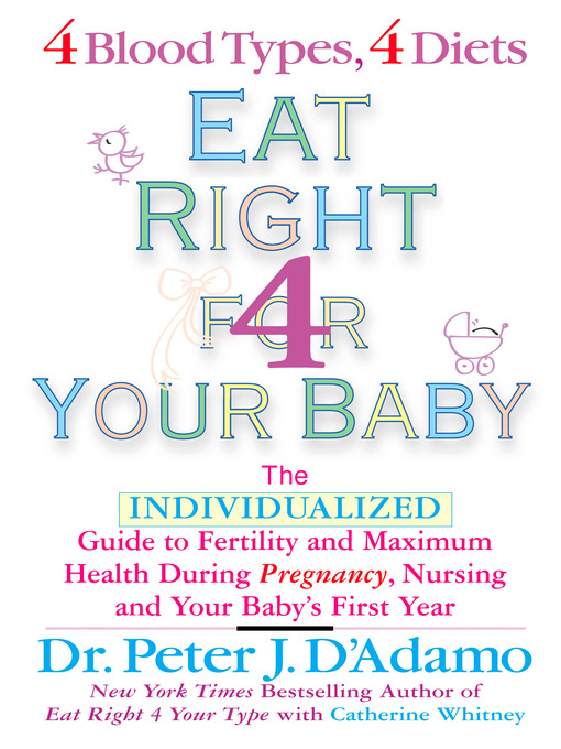 Title details for Eat Right For Your Baby by Dr. Peter J. D'Adamo - Available